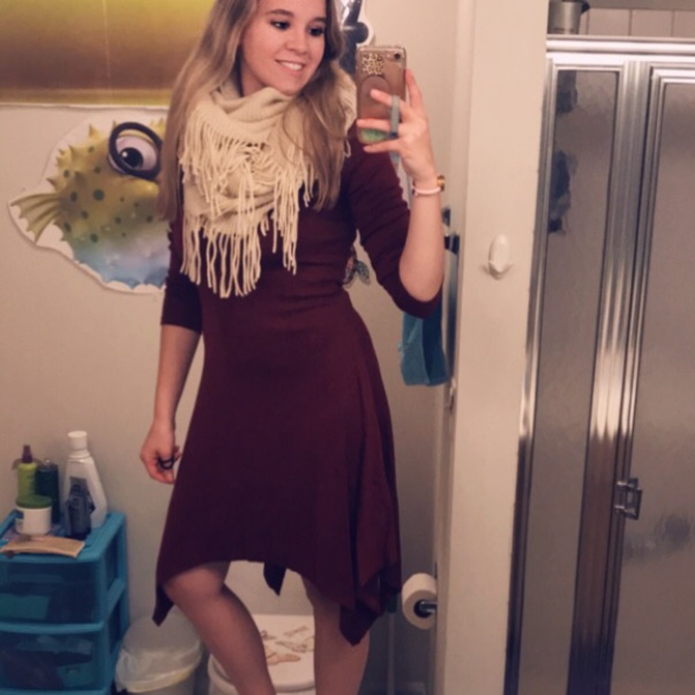 Asymmetrical Fall Dress 🍁